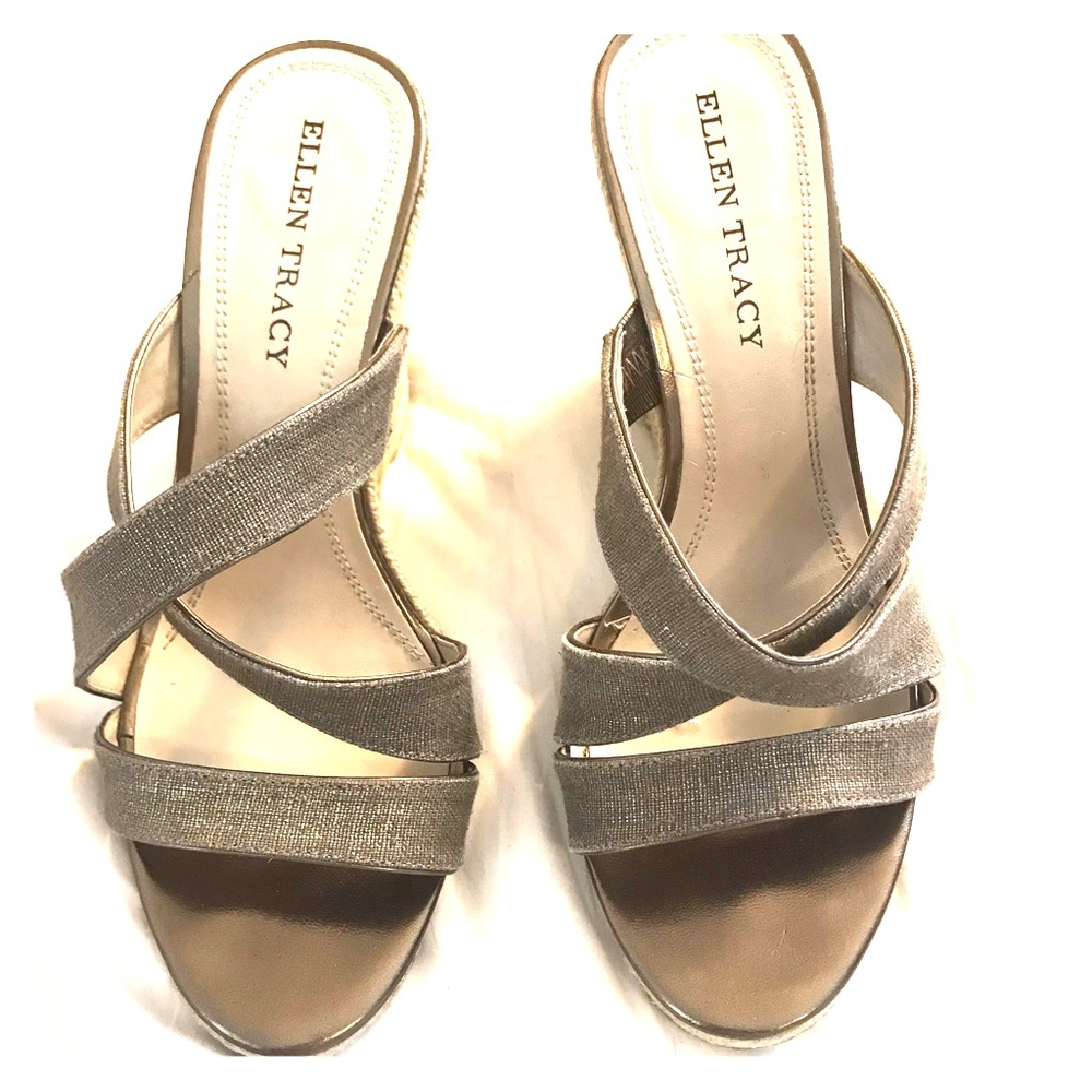 Ellen Tracy Magan Espadrille wedge sandal heels